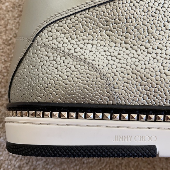 Jimmy Choo Men’s High Top Sneakers Size 44.5 - Picture 9 of 10